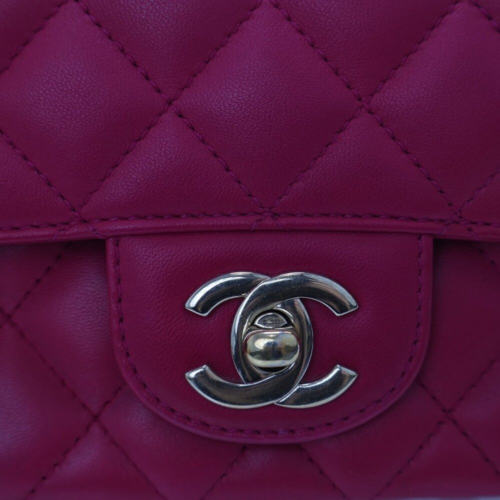 Chanel Mini Lambskin Crystal Rectangular Top Hand… - image 4